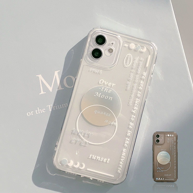 Creative Moon Transparent Phone Case